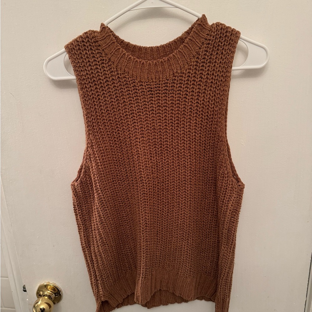 Abercrombie Shaker Sleeveless Sweater